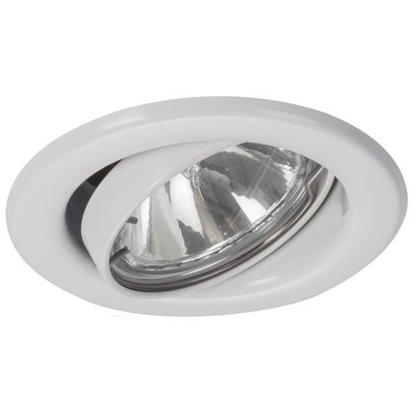 H2191.07, Einbaustrahler GZ10, max. 10 W LED, rund, schwenkbar, weiss glänzend, Material