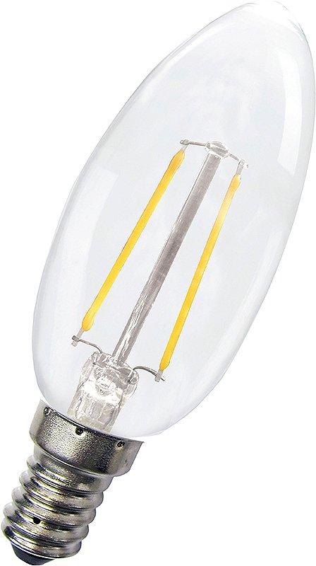 80100035105, LED Retrofit E14 Filament, 2W, 2700K, 180lm, Kerze