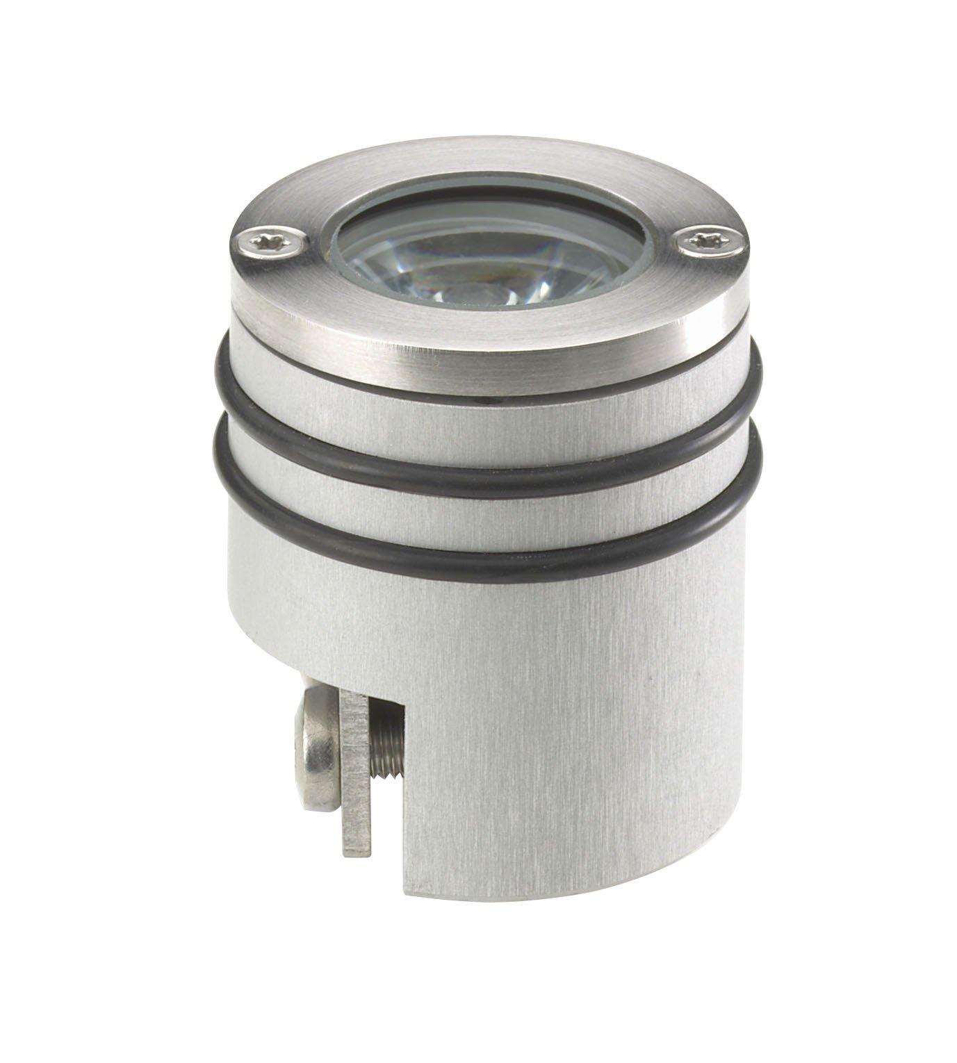 4.0011.10.03, Einbau-Scheinwerfer Planebene-Blende , Schutzart IP67 , V4A-Edelstahl 1.4571 , 1 POW-LED , total 2 W , CC 350 mA ,  , 4500K neutral white , 155 lm , 10° spot , Kabel: UW, 2x0,5 qmm (3 m)