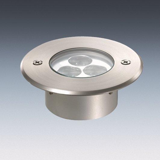 4.0026.20.13, Einbau-Scheinwerfer Runde Aufsatzblende , Schutzart IP67 , V4A-Edelstahl 1.4571 , 3 POW-LED , total 5 W , CC 350 mA ,  , 4500K neutral white , 465 lm , 30° medium , Kabel: UW, 2x0,5 qmm