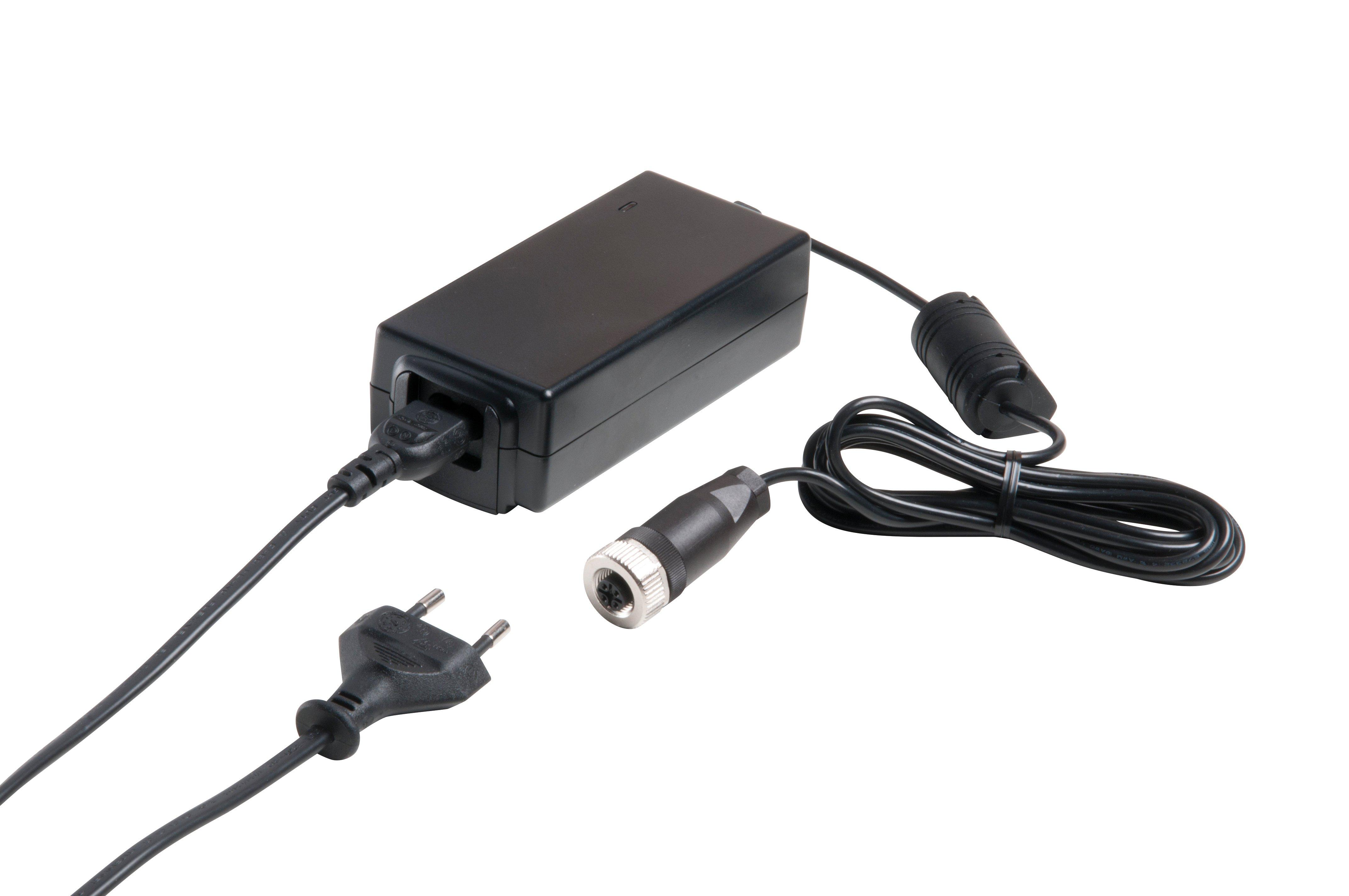 210100-02, Netzteil, Tischnetzteil, ~60W, Ausgang Festspannung 24V DC, M12 Sensorbuchse A-kodiert, gerade