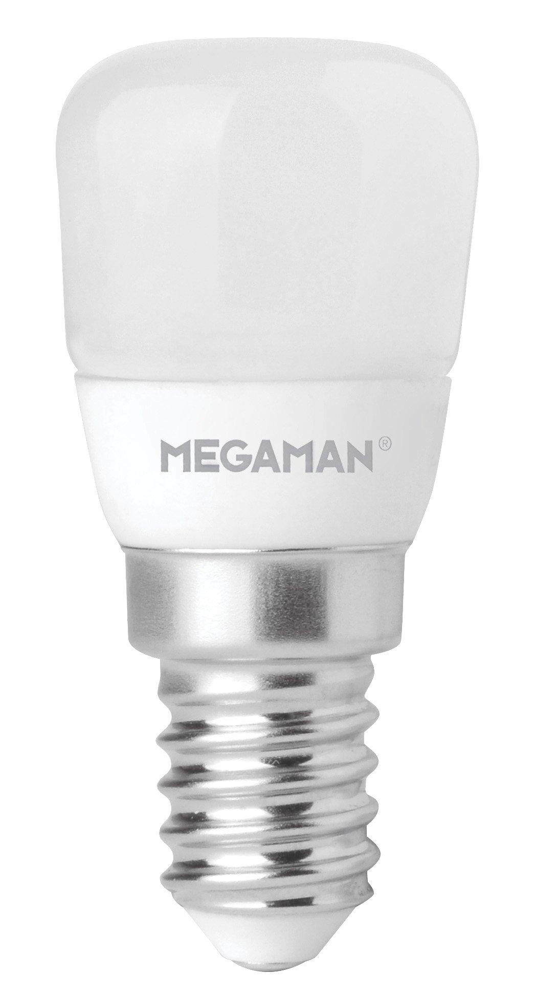 MM21039, MEGAMAN LED Dim. Classic T-Lamp opal 2W-100lm-E14/828