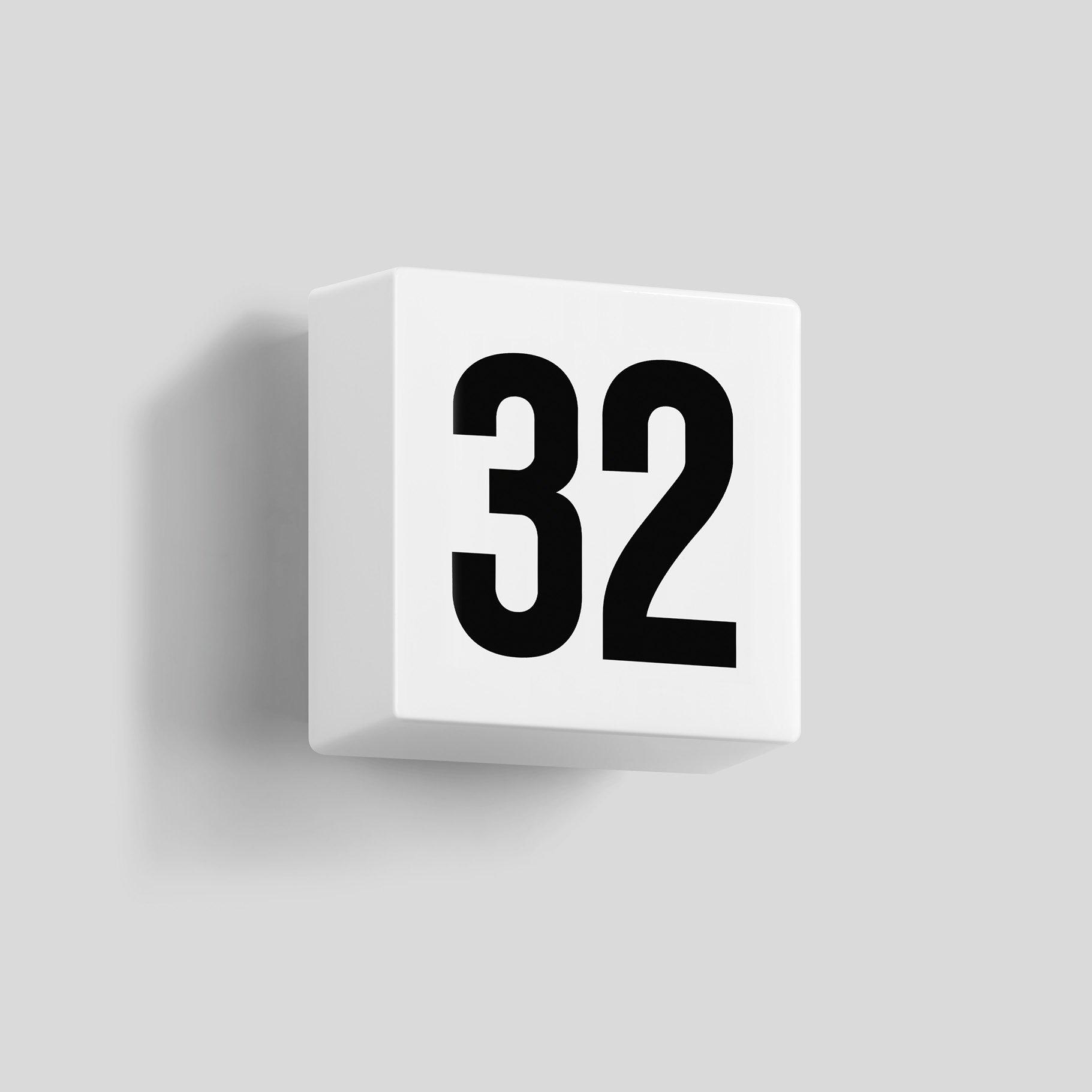 37700K3, Hausnummernleuchte, für den Innen- & Außenbereich, Grafit, 3000 K