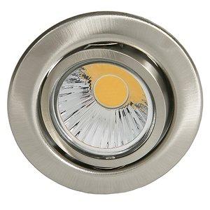 ETG 1011 NICKEL GEB, NV-Einbaustrahler schwenkbar, max 50W  Nickel gebürstet