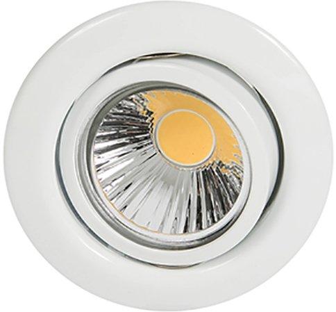 ETG 1011 WEISS, NV-Einbaustrahler schwenkbar, max 50W weiß glänzend