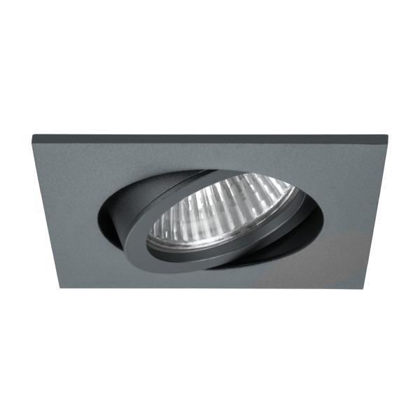 0065.64, Einbaustrahler GX5,3 / max. 13 W LED, quadratisch, schwenkbar, titan matt, IP20