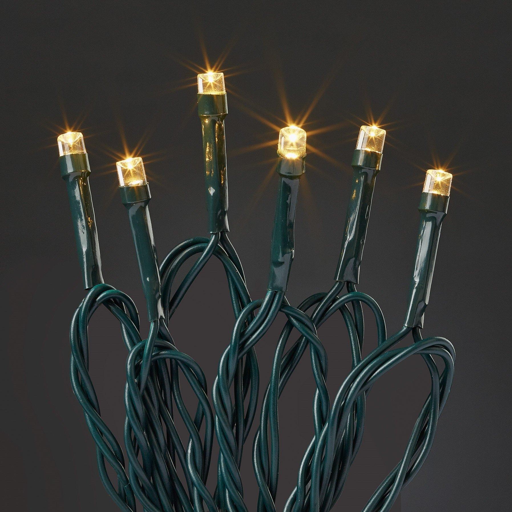 577372, Lichterkette 120 LED ww Trafo mit Timer aussen