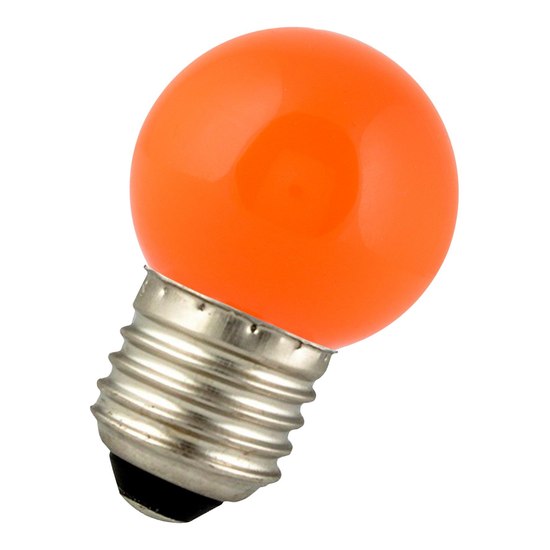 80100038728, LED Party G45 E27 1W Orange