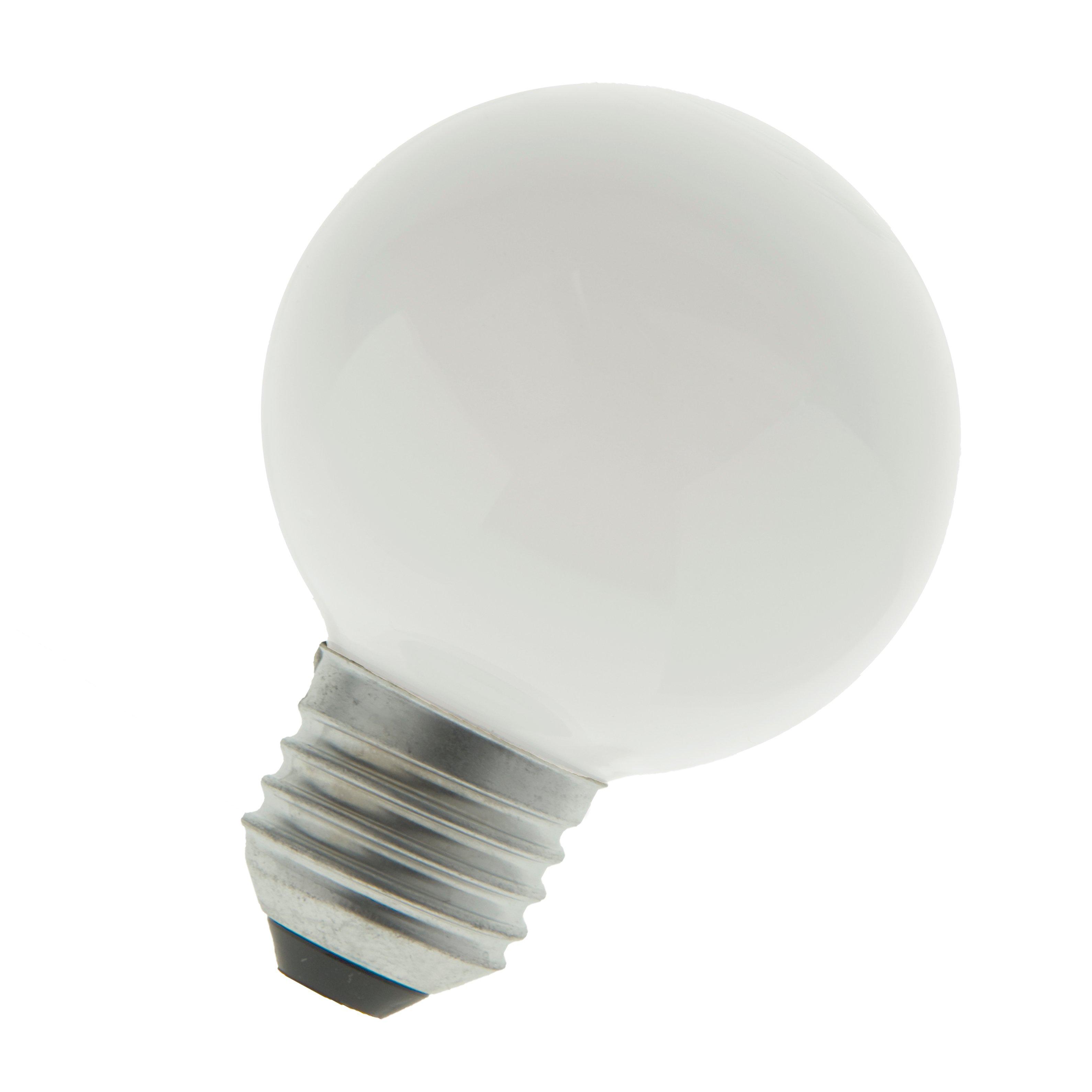 GL706240025MW, Globe G60 E27 220-240V 25W Opal
