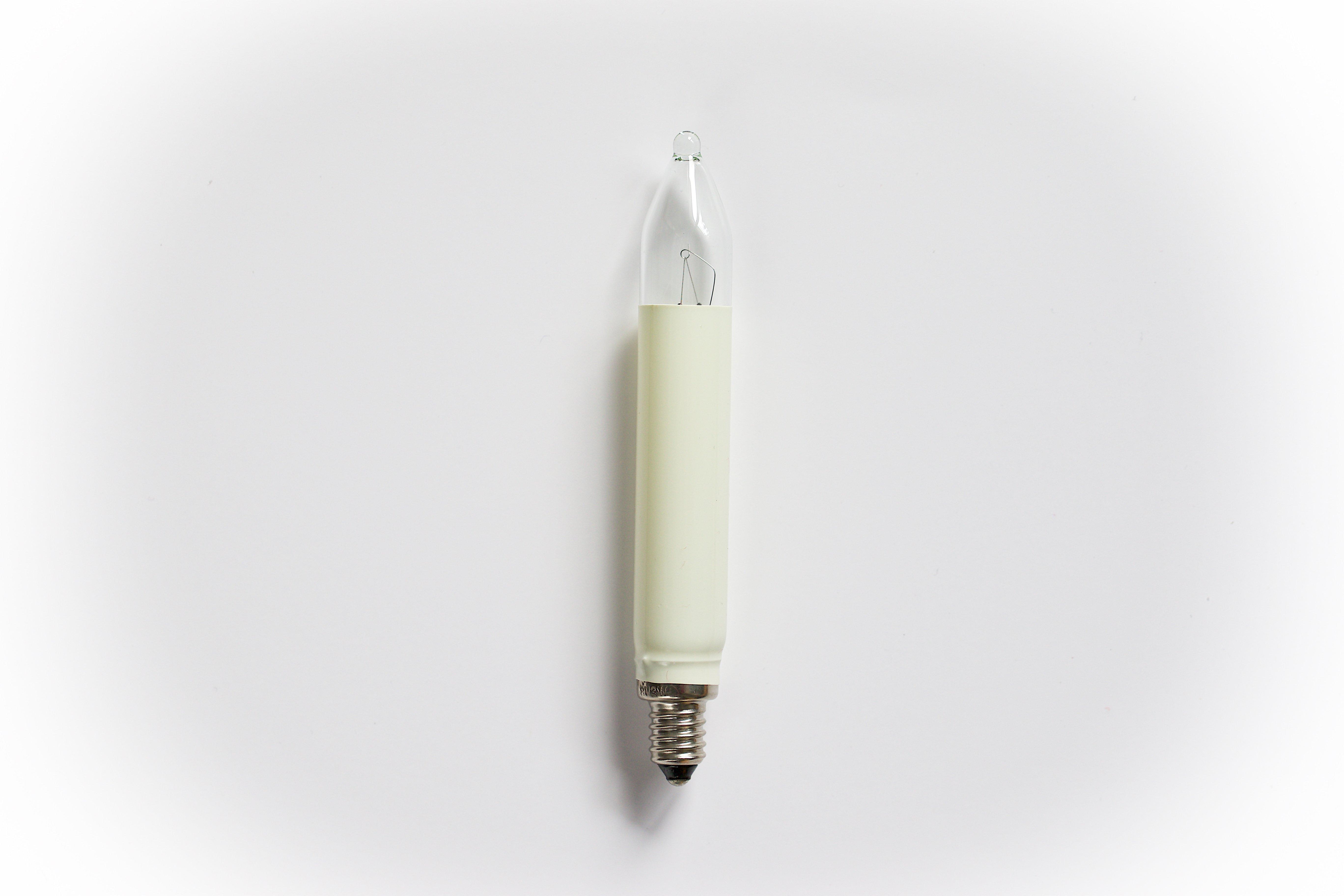 016-402, ROTPFEIL Blisterkarte mit 3 Ersatzlampen für 20tlg, Lichterketten,Schaftlampen E10,12V/3W, klar