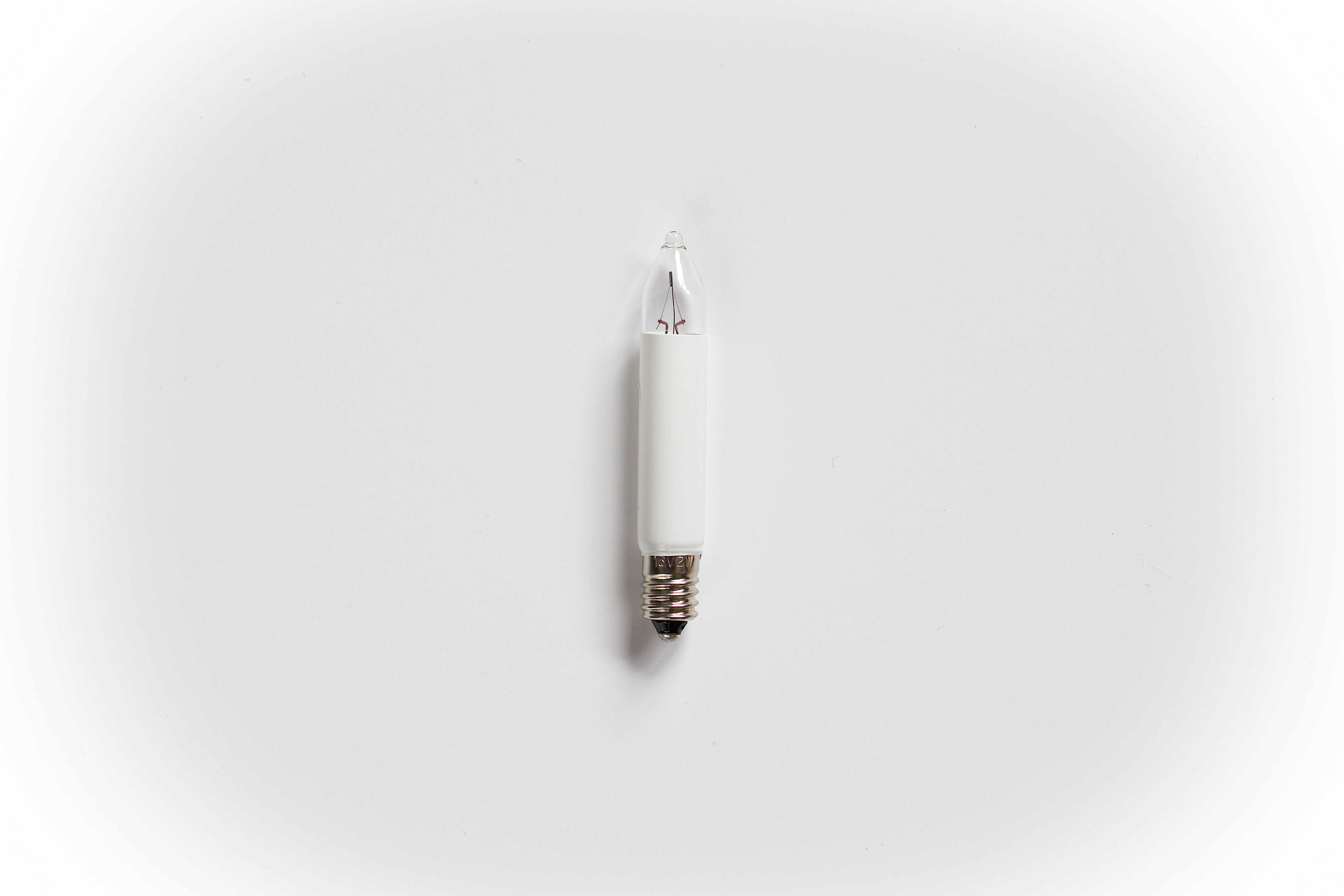 016-409, ROTPFEIL Blister mit 3 Ersatzlampen für 15tlg., Lichterketten, Kleinschaftlampen E10, 16V/3W, klar