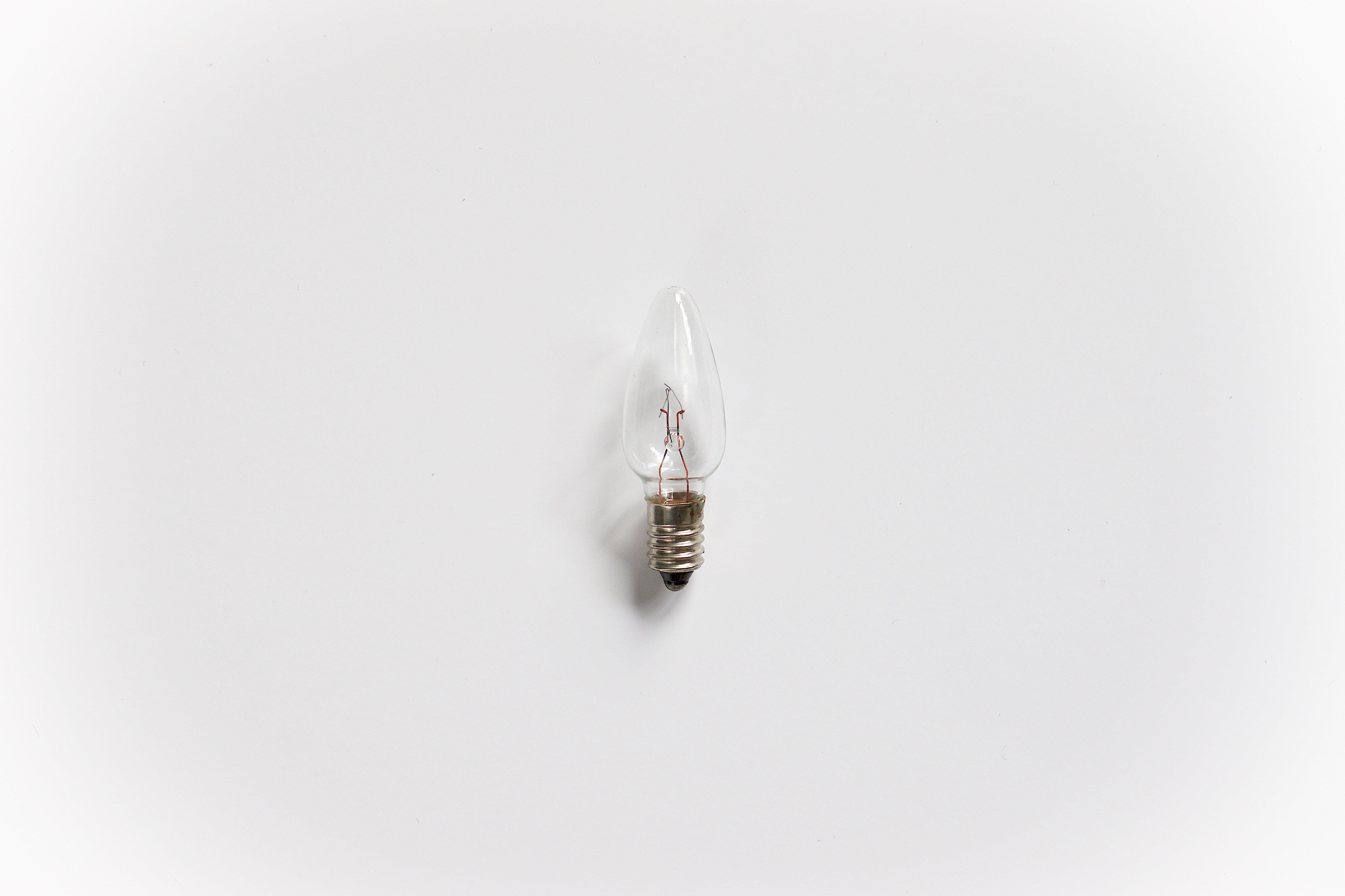 016-417, ROTPFEIL Blisterkarte mit 3 Ersatzlampen für 30tlg, Lichterketten, Toplampen E10, 8V/3W, klar/glatt