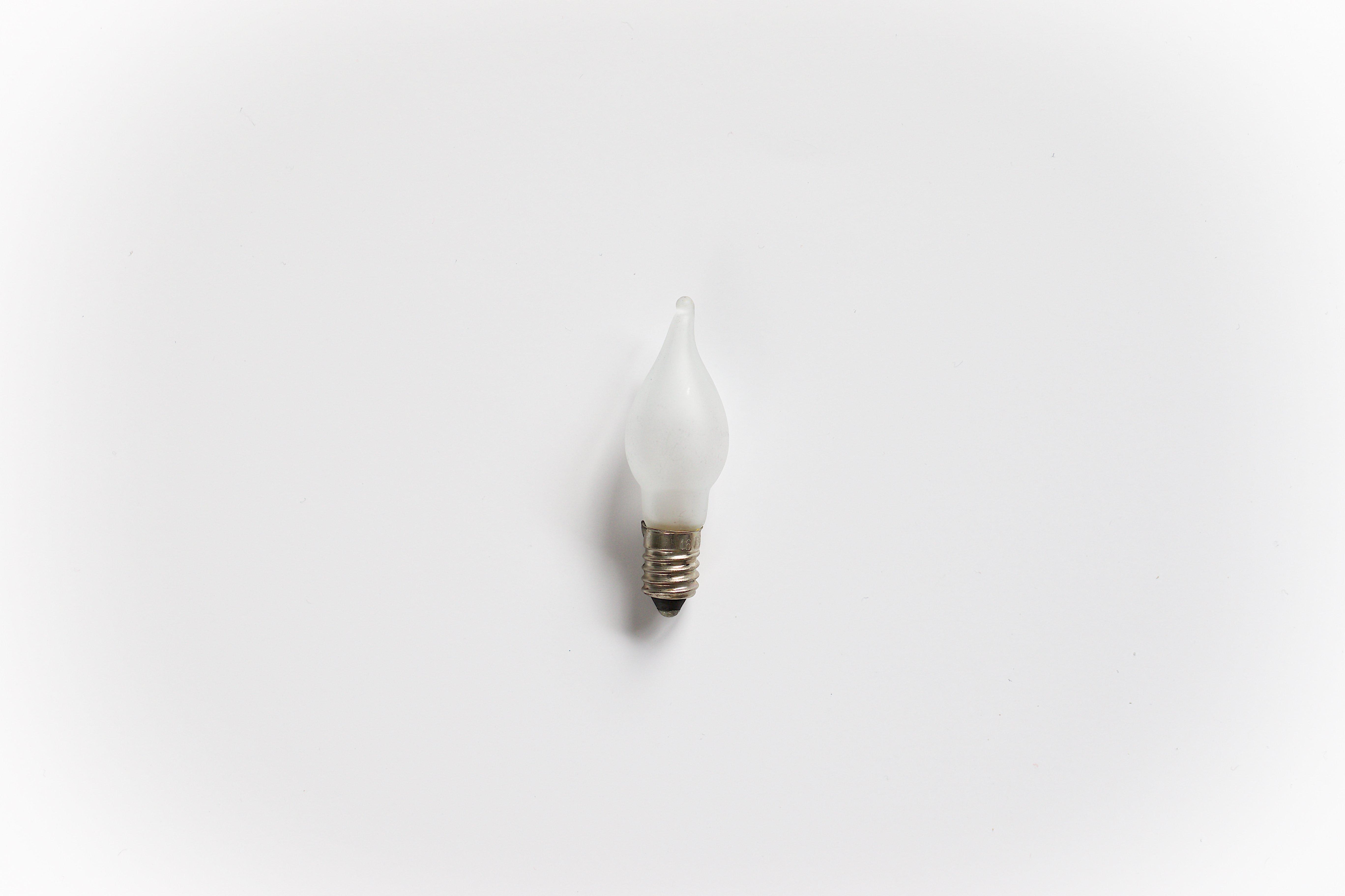 016-421, ROTPFEIL Blisterkarte mit 3 Ersatzlampen für 4tlg, Lichterketten Windstoßlampen E10, 24V/2W, klar/mat