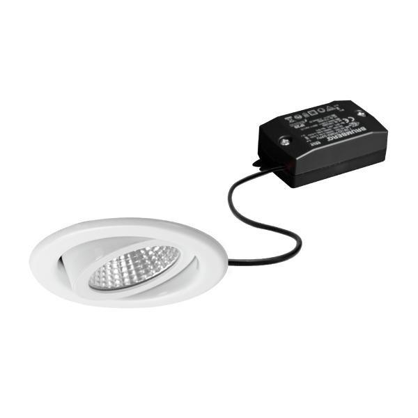 38369073, LED-Einbaustrahler 230 V AC, 50 Hz, 6 W, 38°, 3.000 K, rund, schwenkbar, weiss