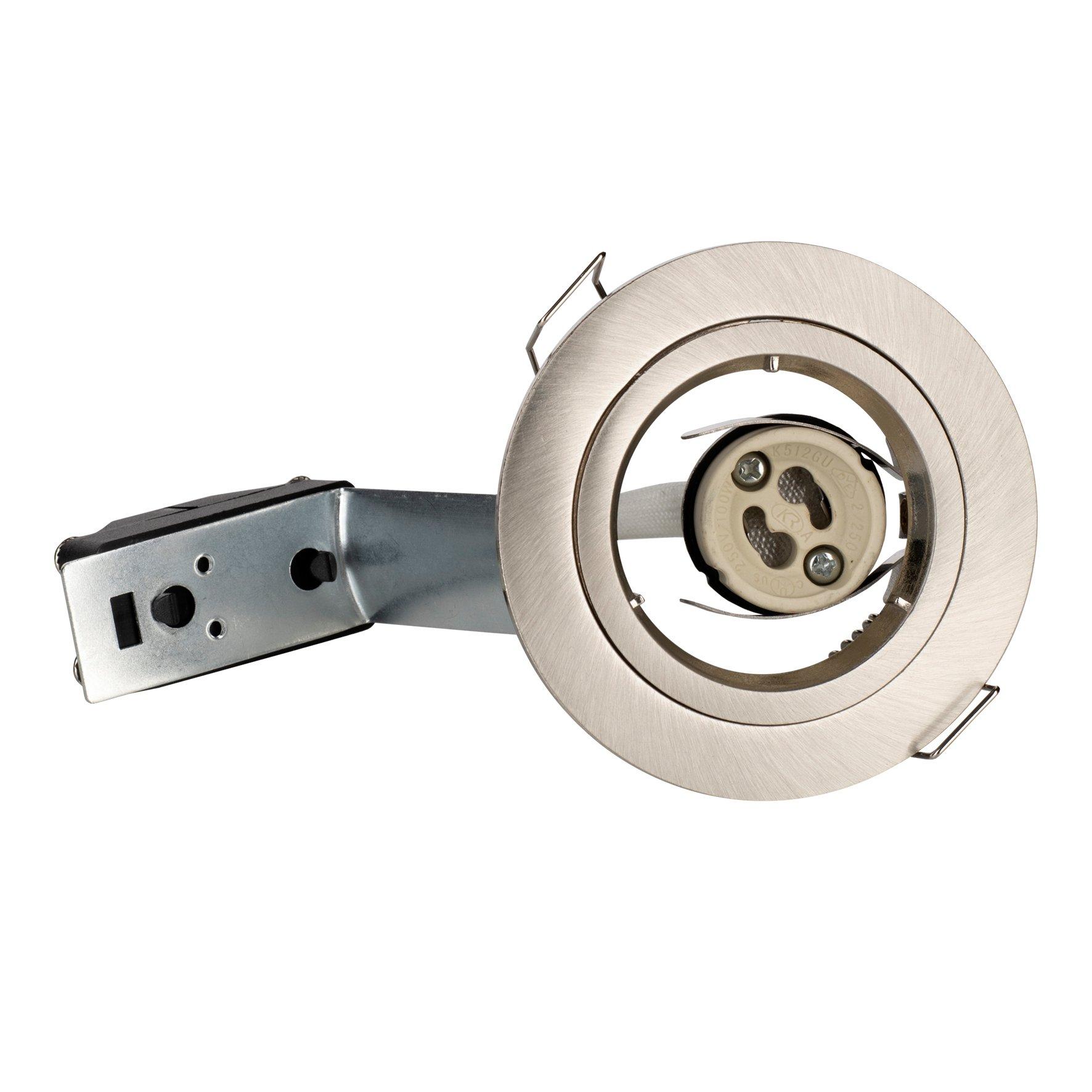 141967, Einbaustrahler Set Alu Gebürstet Starr