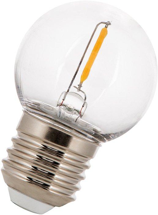 141885, LED FIL Safe G45 E27 1W (9W) 80lm 827 PC Klar