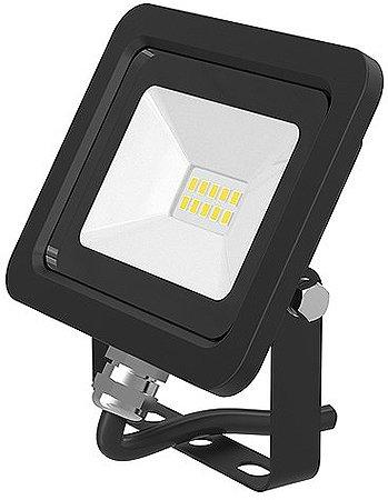 NLEDFLOOD10W3000K.B01, LED Flutlichtstrahler Slim 10W 3000K 800lm IP65 Schwarz 120D 0.5m Kabel 220-240V Floodlight