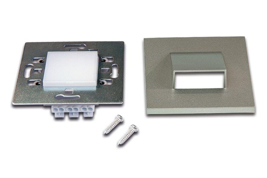 LED Wall Down 1,8W ww edelstahloptik, LED Wandeinbauleuchte