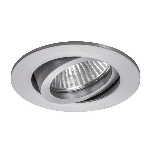 36143250, Einbaustrahler GU10, max. 10 W LED, rund, schwenkbar, aluminium matt, IP20