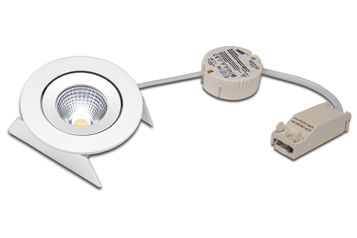 SR 68-LED Set (inkl. Trafo) 7,5W 30° ww weiß, Schwenkbare LED Einbauleuchte