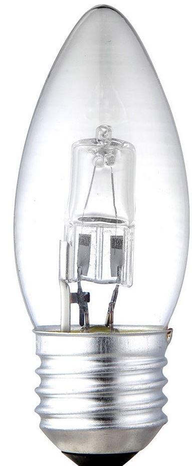 H92042, Eco Halogen-Kerzen, 230 V E27 42W klar Auslauf