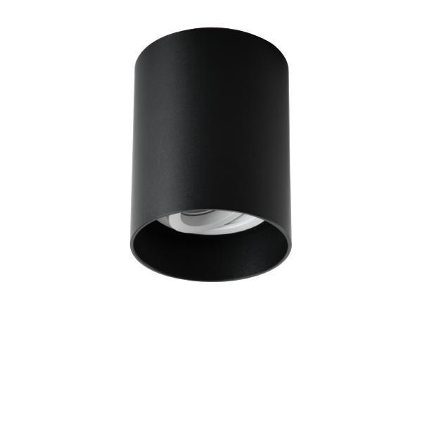 45100560, Decken-Anbaumodul rund, Gehäuse schwarz struktur / weiss struktur, Durchmesser: