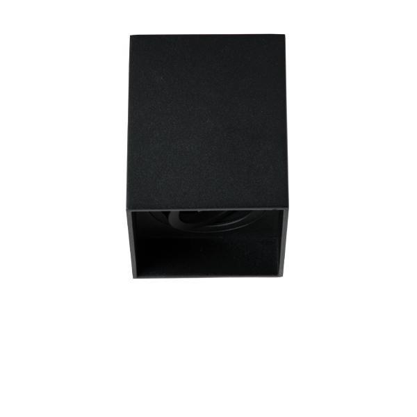 45103180, Decken-Anbaumodul quadratisch, schwarz struktur, L x B: 90 x 90 mm, Höhe: 115 m