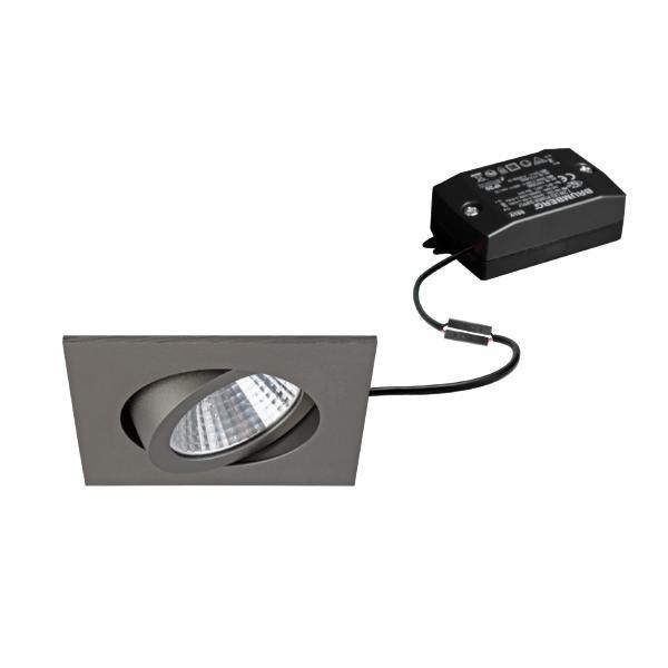 38262643, LED-Einbaustrahler 230 V AC, 50 Hz, 7 W, 38°, 2.700 K, quadratisch, schwenkbar,