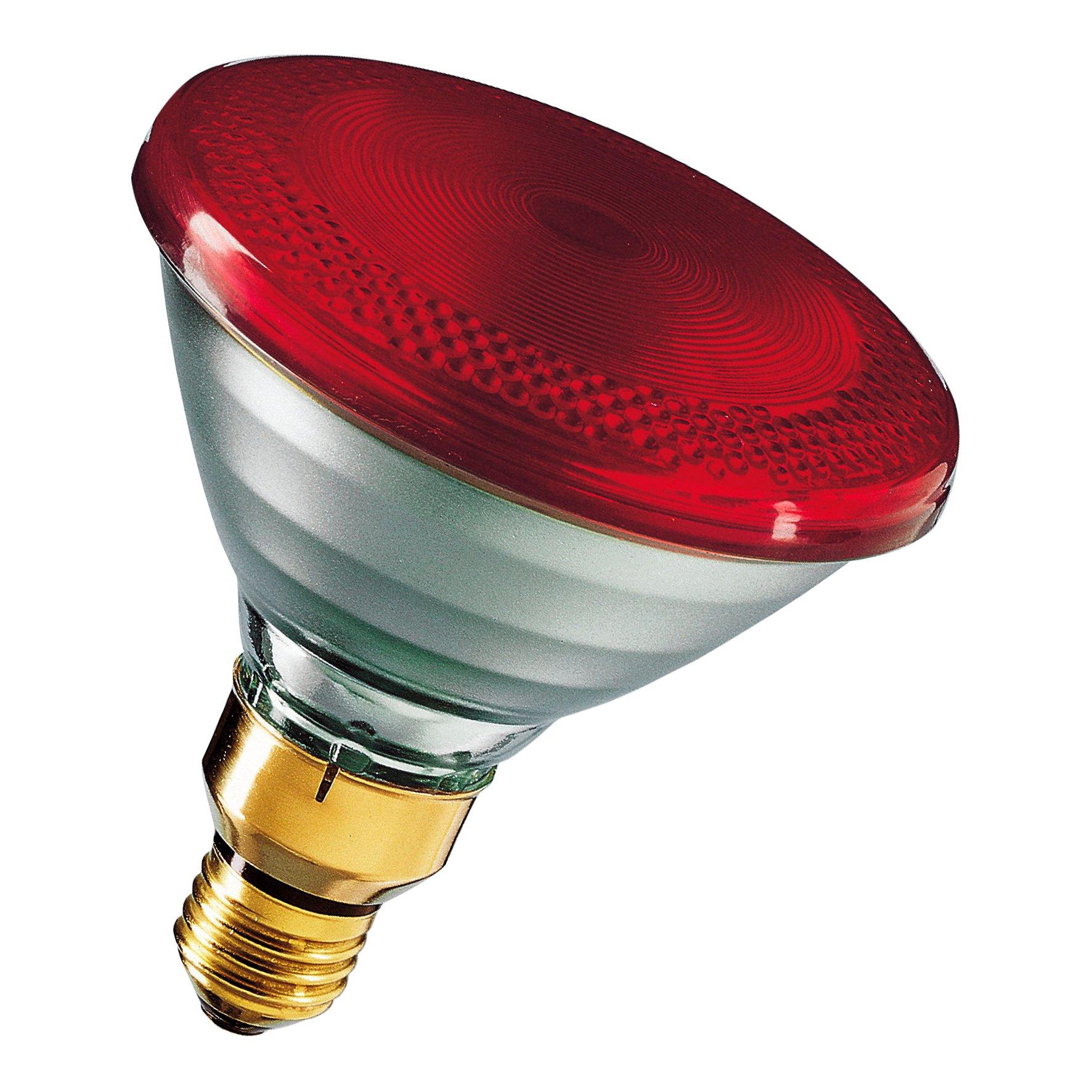 144268, Infrarot PAR38 E27 150W Rot Glass