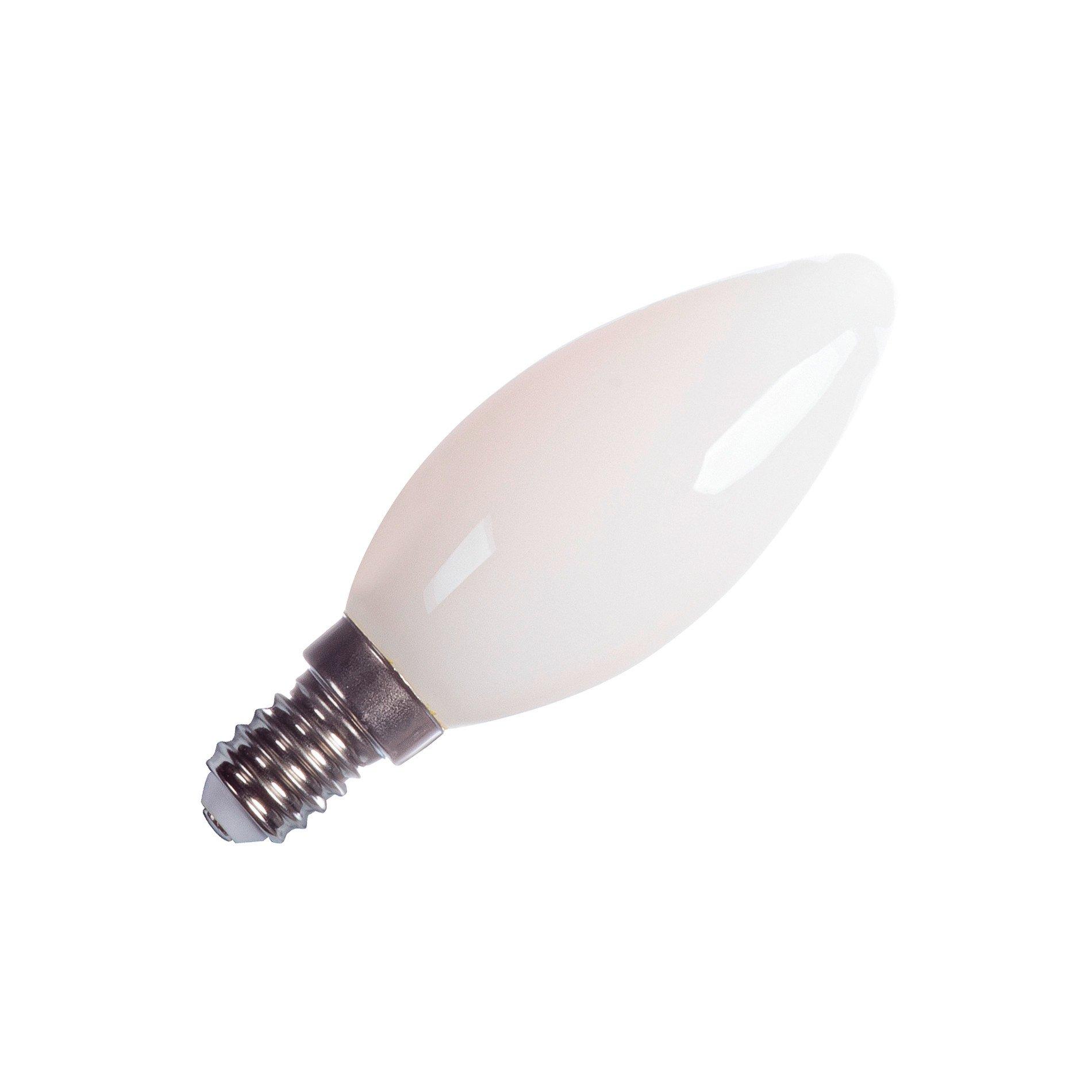 LED C35 E14 frosted Filament 2700K PHASE, C35 E14, LED Leuchtmittel gefrosted 4,2 W 2700 K CRI 90 320°