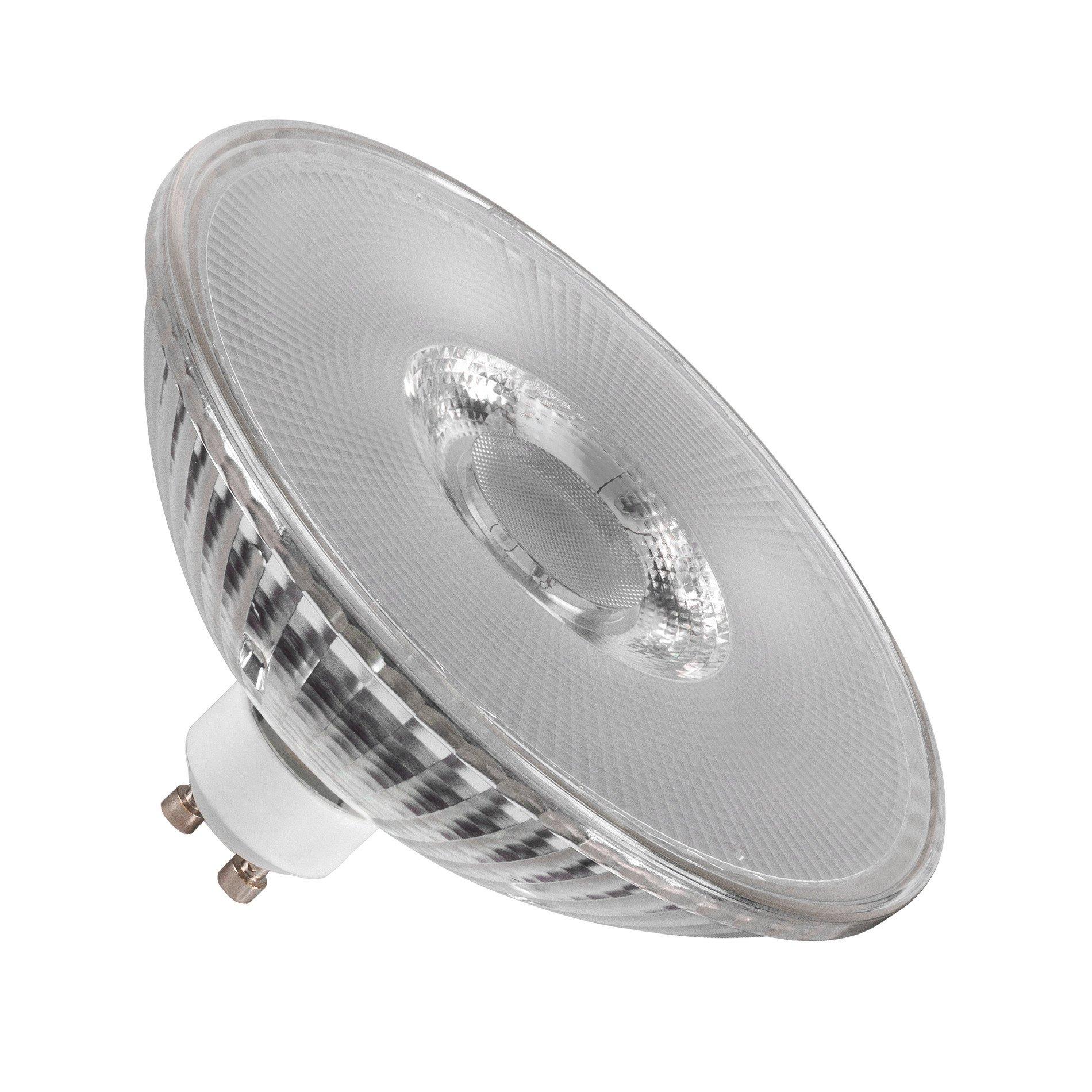 LED QPAR111 GU10 PHASE 2700K 38°, QPAR111 GU10, LED Leuchtmittel transparent 8 W 2700 K CRI 90 38°