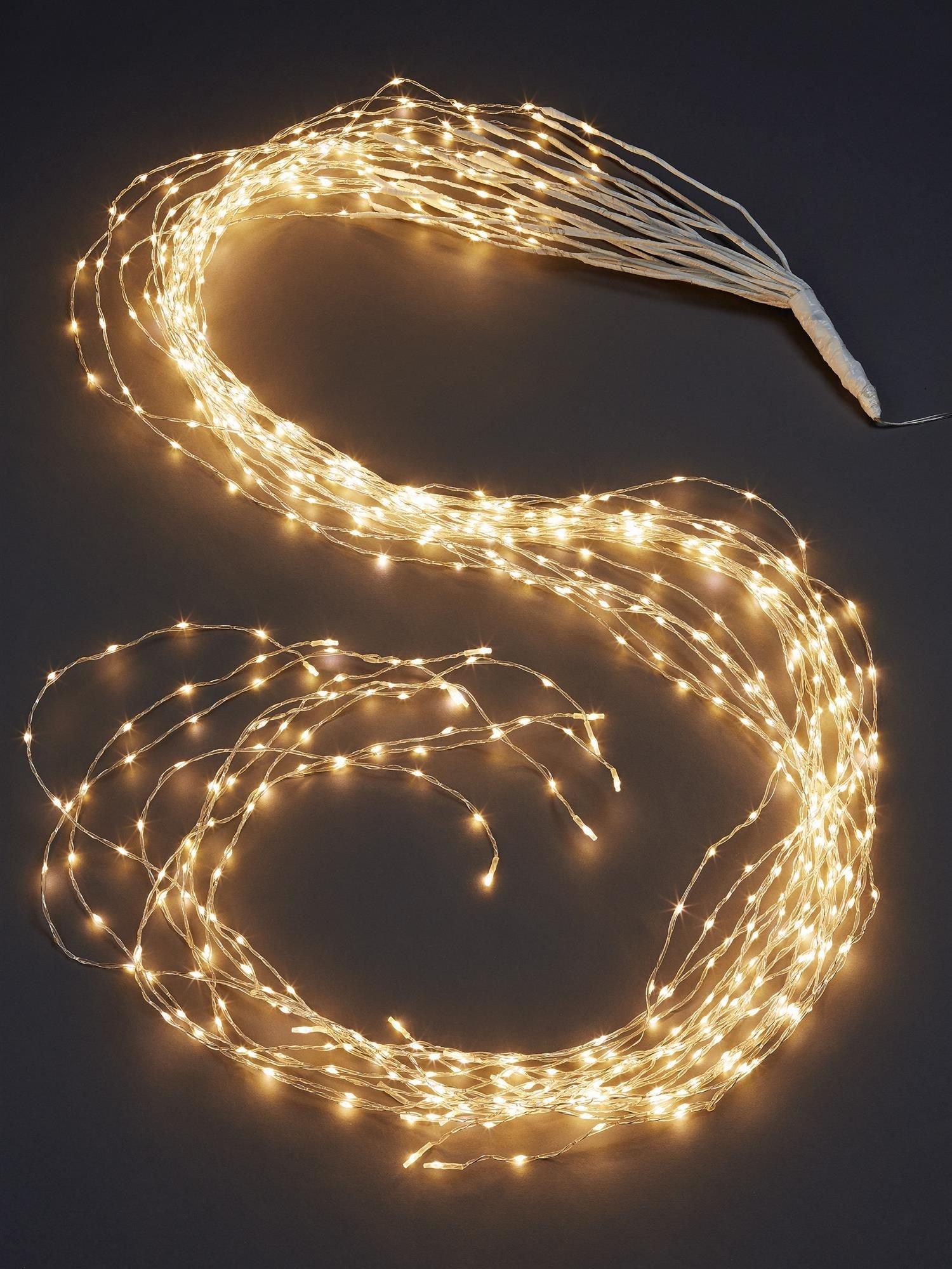 577839, LED-Fontäne Lichterkette Tauperlen 700 LEDs warm-weiß, 5 m Zuleitung