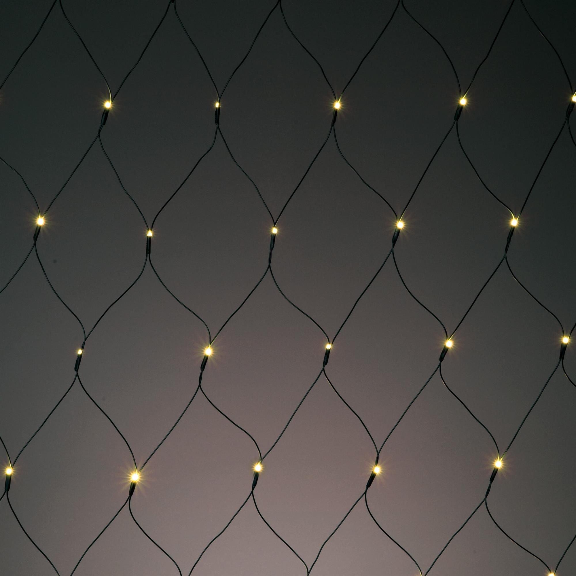 555172, LED-Netz, 208 WW LEDs, 3x3m, ohne Zuleitung, verlängerbar