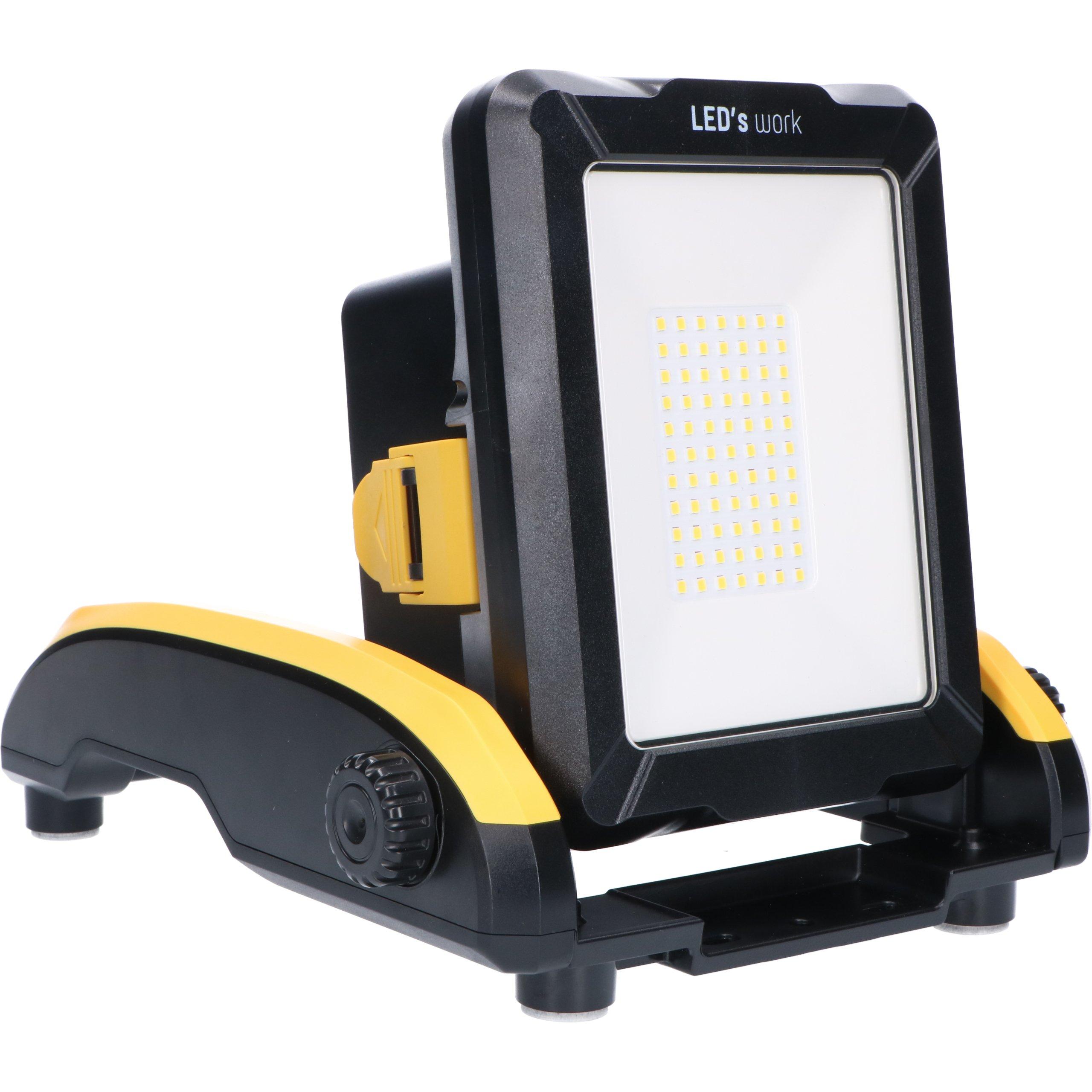 NALL2900L5000KPROACCU.01, LED Arbeitsleuchte, 2900lm, 5000K, 20W, IP54, Baustellentauglich,Betrieb mit Akku (nicht im Preis enthalten)