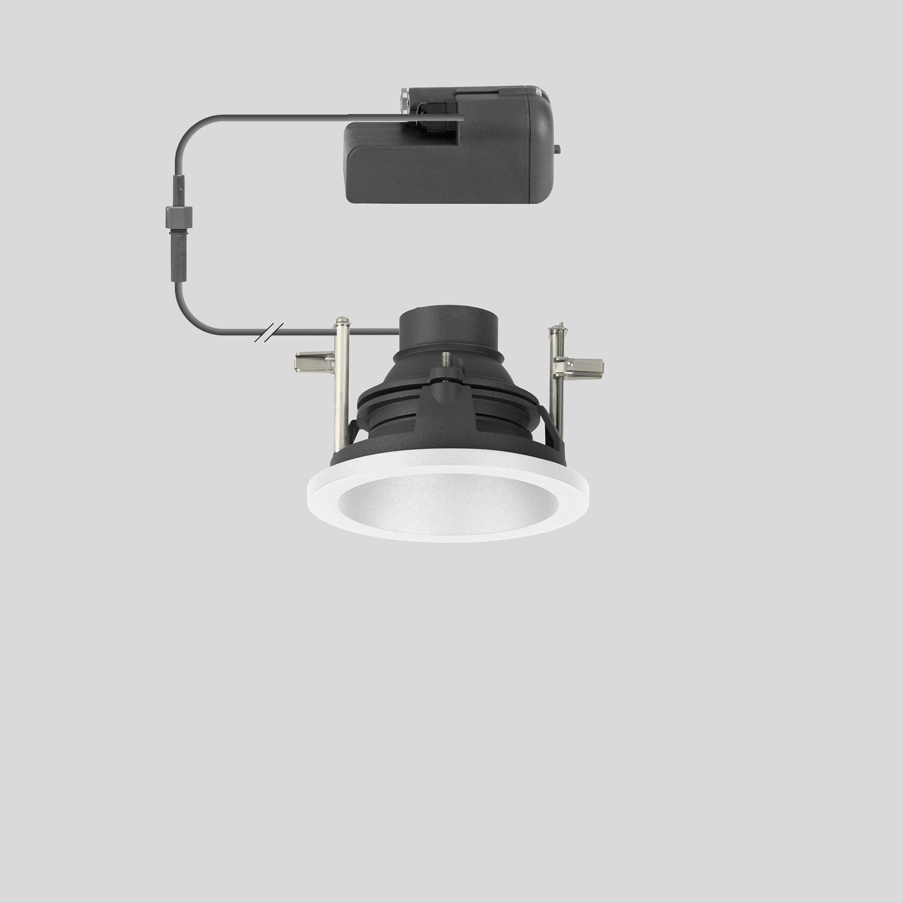 24627WK4, Deckeneinbau-Tiefstrahler, für den Innen- & Außenbereich, Weiß, 4000 K