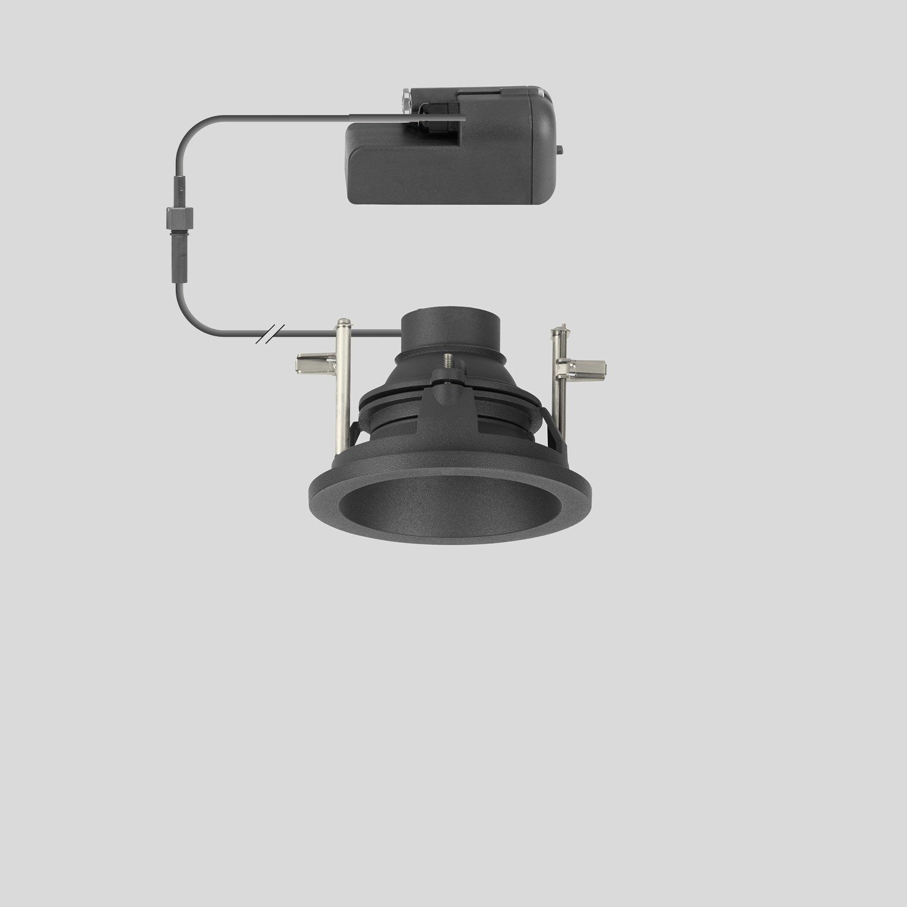 24627K4, Deckeneinbau-Tiefstrahler, für den Innen- & Außenbereich, Grafit, 4000 K