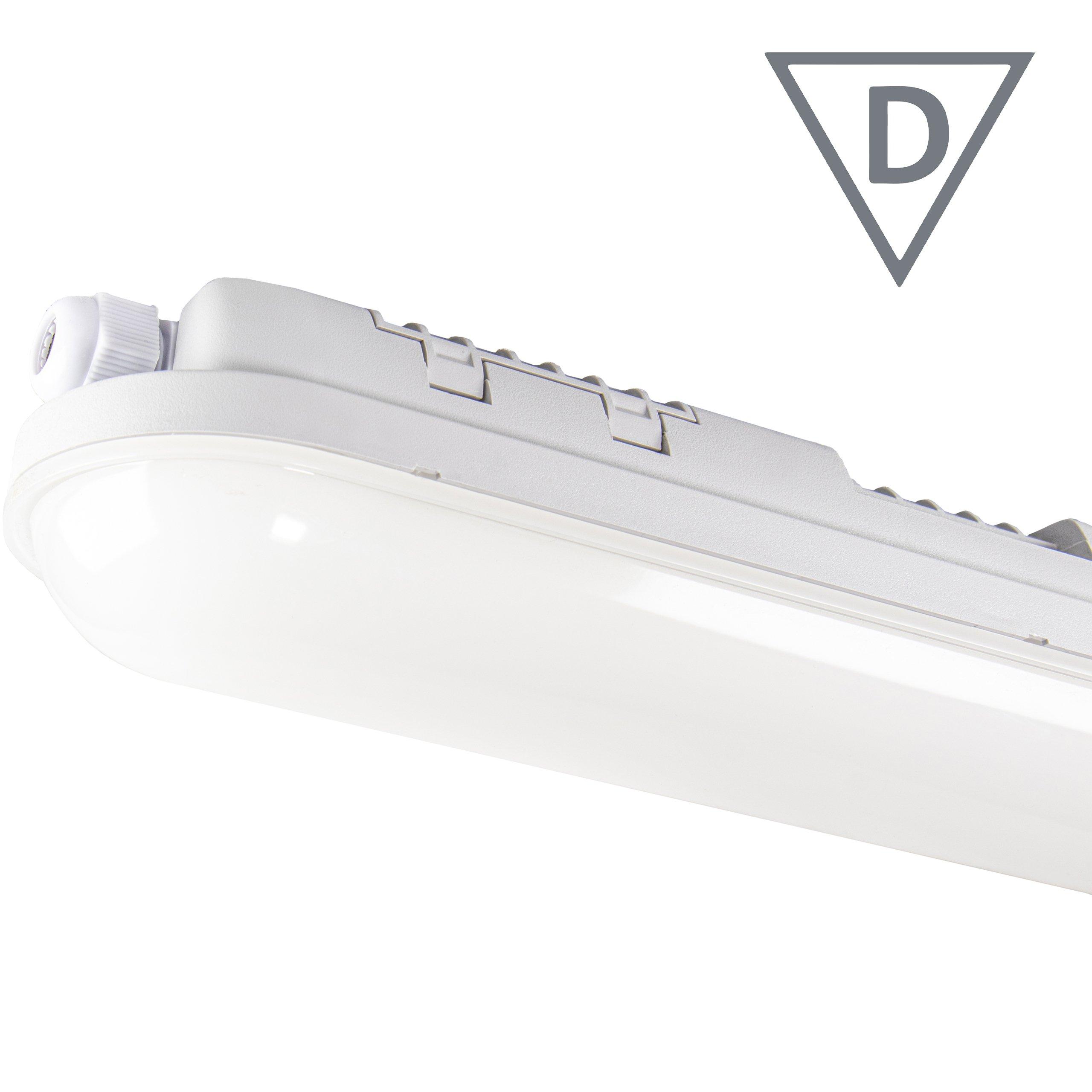 NLEDFRWE150_6600L.01, LED-Feuchtraumwannenleuchte, 50W, 6600lm, 4000K, 1500mm, IP65, Durchverdrahtet