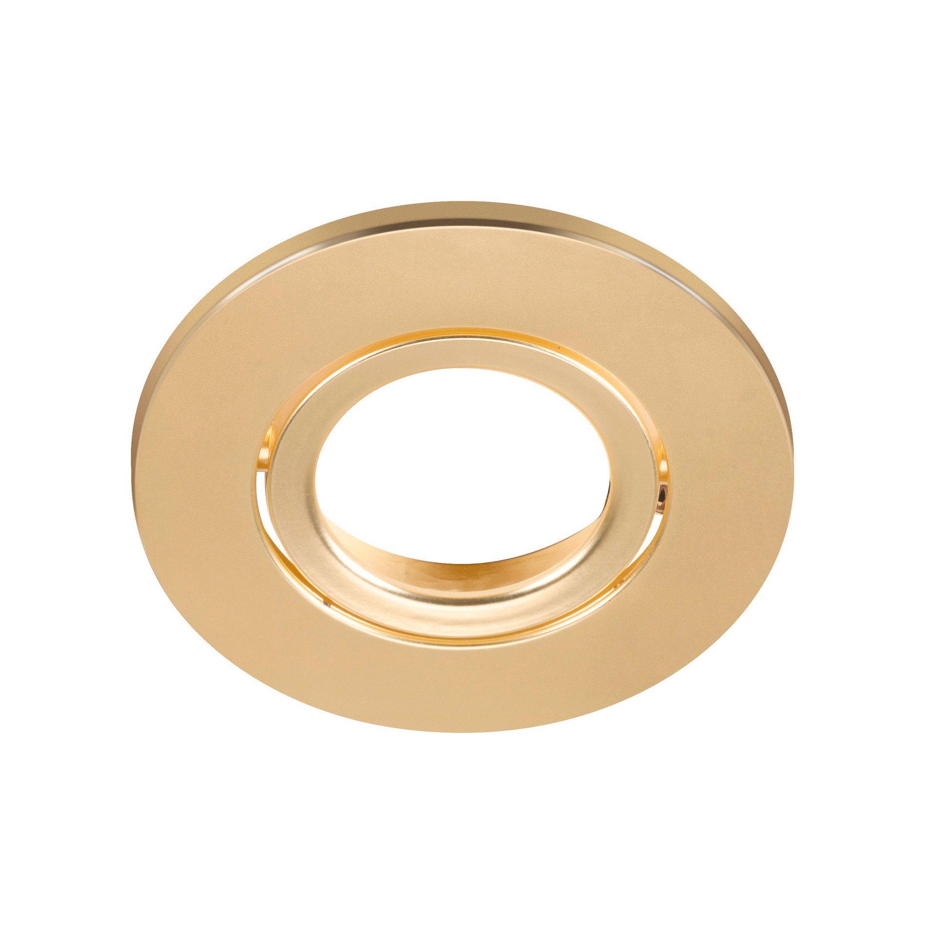 UNIVERSAL DOWNLIGHT cover IP20 R G matt, UNIVERSAL DOWNLIGHT Abdeckung, für Downlight IP20, schwenkbar, rund, gold matt