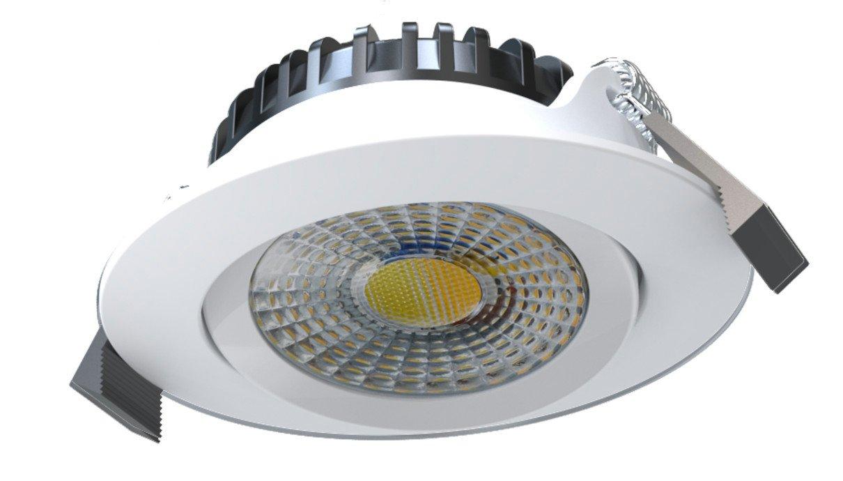 NLEDEBSWWVAR530LW.01, LED Downlight/Spot/Einbaustrahler, 6W, 530lm, Ø68mm, 2.700 - 1.800K, weiß