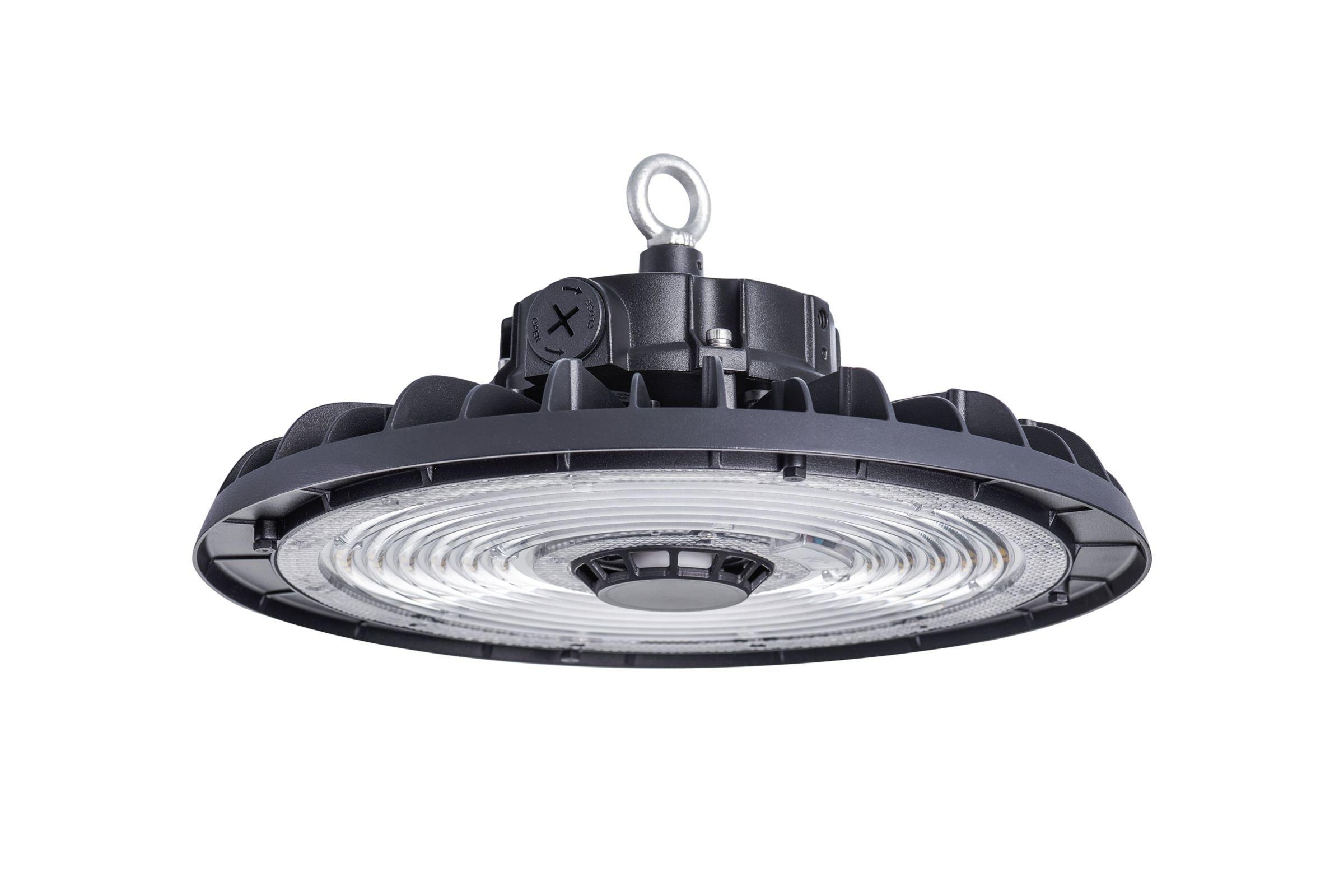 BY030P LED150_220_280S/840_50_65 PSU WB, Ledinaire Hallenleuchte All-in, All-in, 195 W, 145 W, 100 W, ?320 mm, 15000 lm, 22000 lm, 28000 lm, 4000 K, 5000 K, 6500 K, Symmetrisch, IP65, IK07