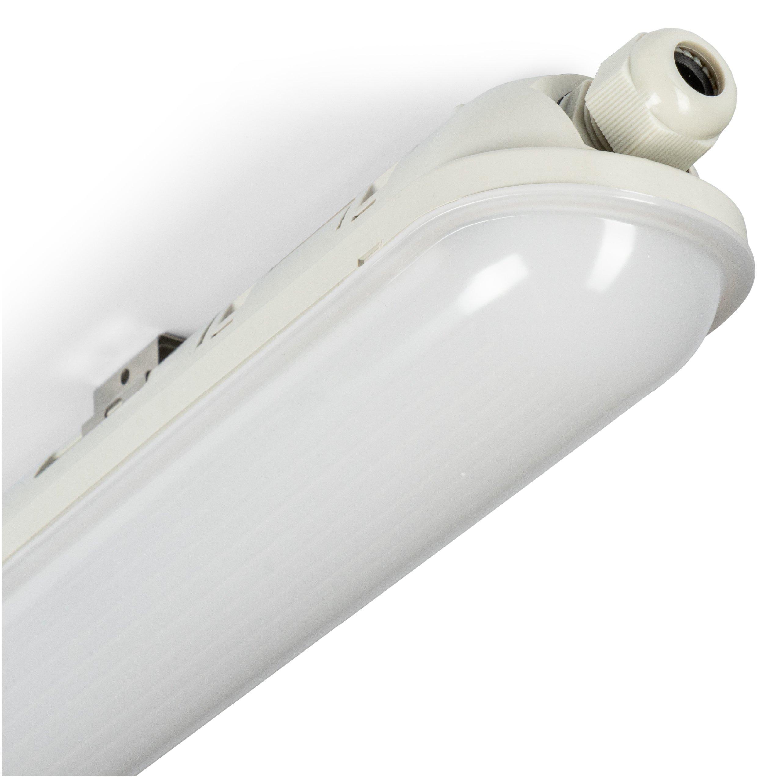 NLEDFRWE150_6400L.02, LED-Feuchtraumwannenleuchte, 40W, 6400lm, 4000K (160lm/W), 1500mm, IP65, Durchverdrahtet
