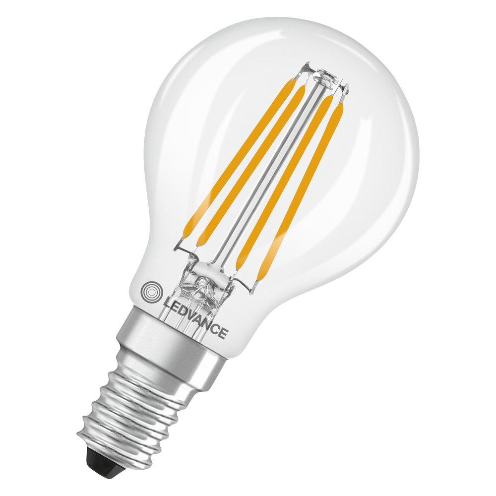 LED Classic P 40 Filament DIM P 3.4W 827 Clear E14, Dimmbare LED-Lampen, klassische Miniballform
