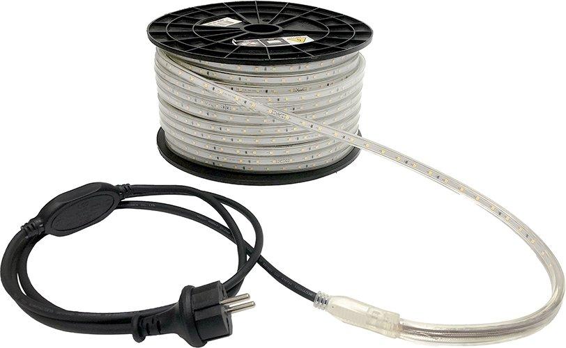 EMX 108002, BN 50m 5W / m IP44 / 65 230V LED-Streifen mit - Stecker + 2 Treiber-Kits