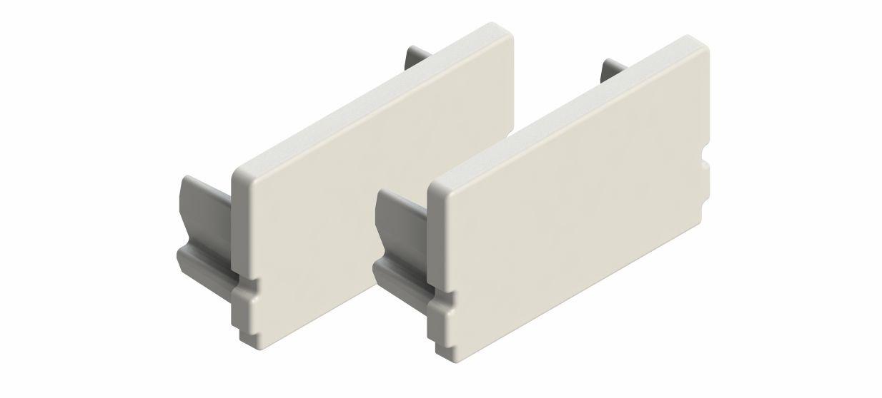 20.320 luxKIT Endkappen, luxKIT endcaps M20-M20-O - 2x<br/>transparent / transparent
