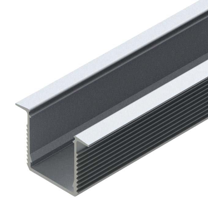 20.030 luxKIT K20, luxKIT profile K20 - 2.4m<br/>anodized / eloxiert