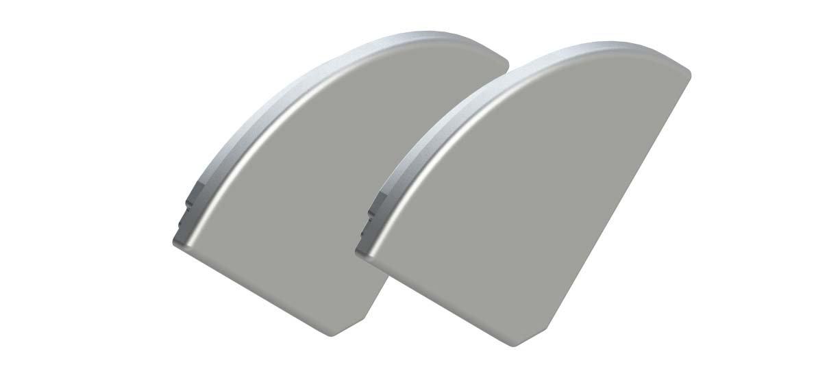 20.320 luxKIT Endkappen, luxKIT endcaps L30-C30 - 2x<br/>white / weiss