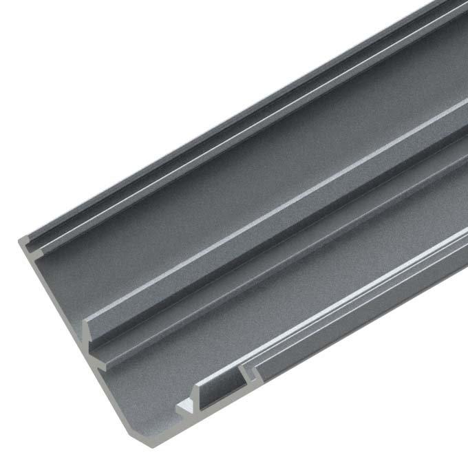 20.040 luxKIT L30, luxKIT profile L30 - 2.4m<br/>anodized / eloxiert