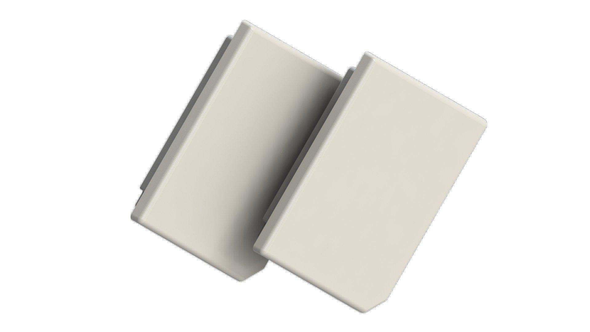 20.320 luxKIT Endkappen, luxKIT endcaps L30-L30 - 2x<br/>white / weiss