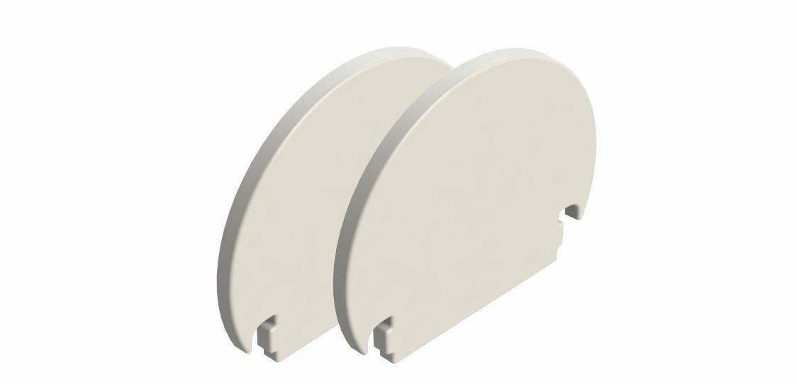 20.320 luxKIT Endkappen, luxKIT endcaps M20-OM20-O - 2x<br/>transparent / transparent