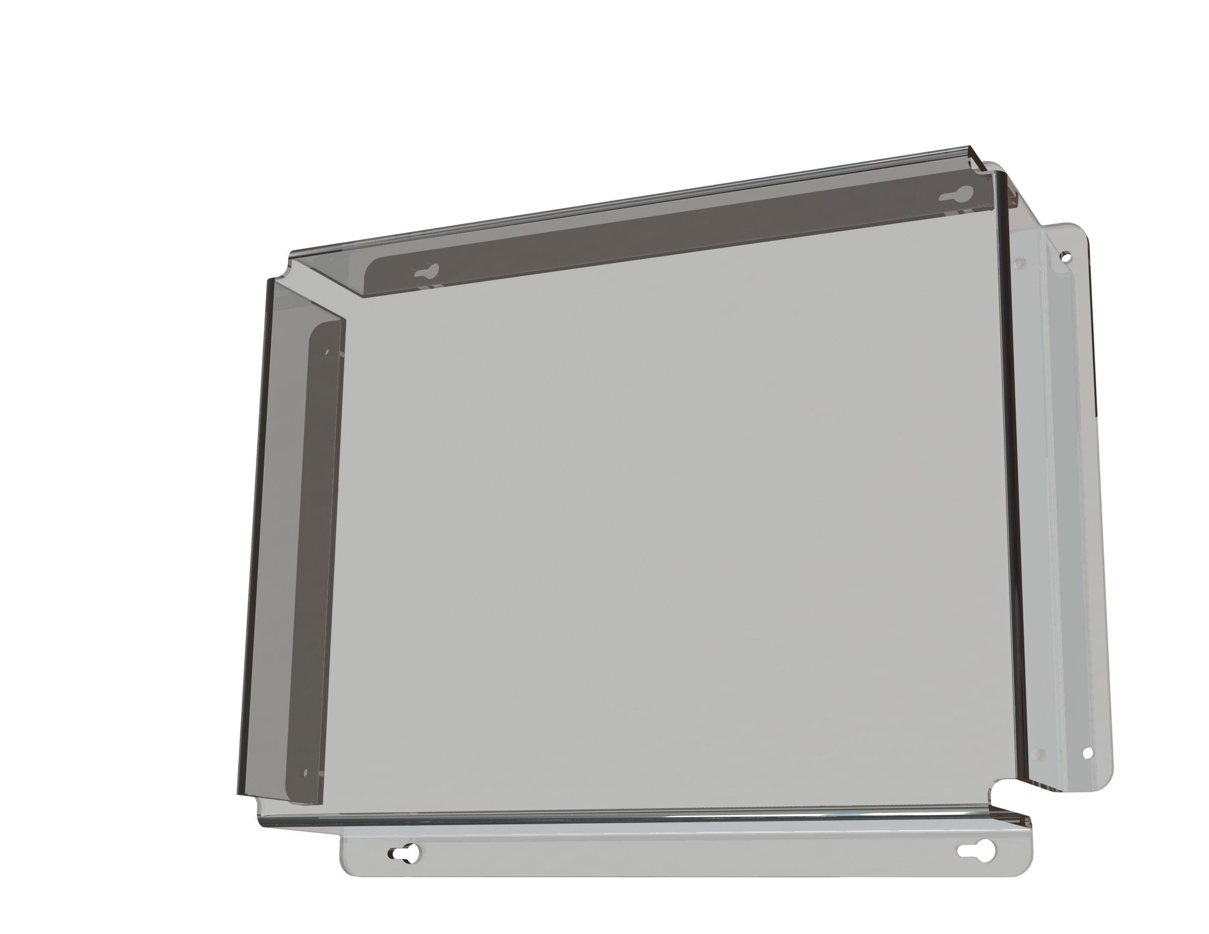BALLPLX-KBS.01, Ballschutzhaube inkl. Laschen, Plexiglas klar für KB mit Scheibe, PMMA